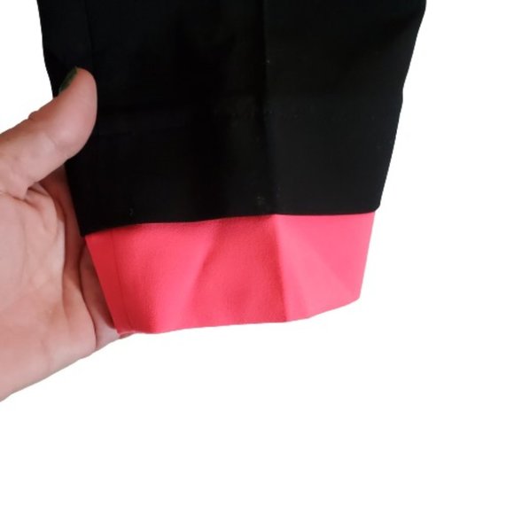 Cedric Charlier Couture Made in Italy Contrasting Cuff Ankle Pants Size 6 - Picture 4 of 13